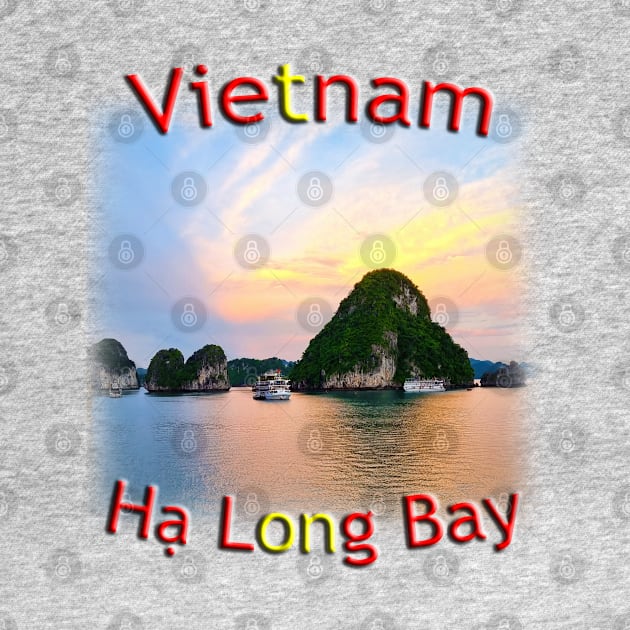 Vietnam - Hạ Long Bay sunset beauty by TouristMerch